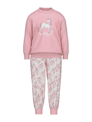 KLEINKINDER Pyjama mit Bündchen, coral blush