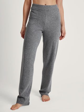 DAMEN Hose, cosy grey melé