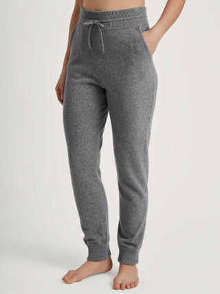 DAMEN Hose, cosy grey melé