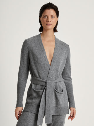 DAMEN Jacke, cosy grey melé