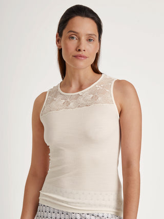 DAMEN Top ohne Arm, charm cream