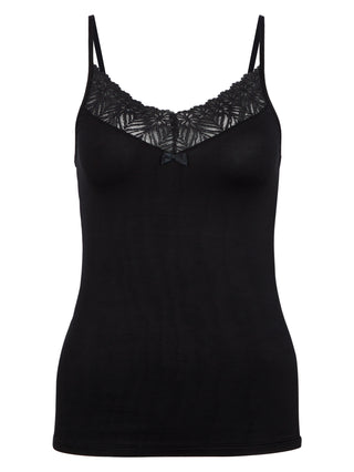 DAMEN Spaghetti-Top, schwarz