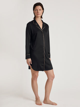 DAMEN Sleepshirt, schwarz