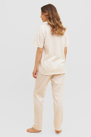 Py, 1/2 sleeve, pants 1/1, round ne, Stripe