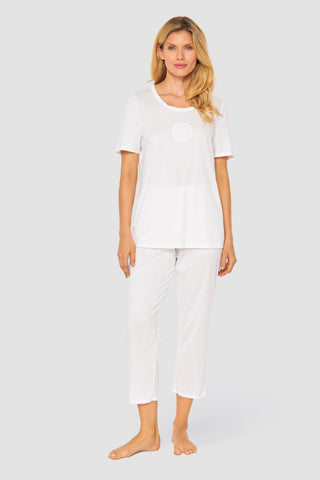 Py, 1/2 sleeve, pants 7/8, angular, White