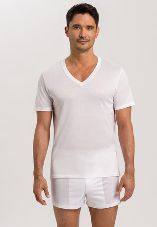 Cotton Sporty SSLV Shirt V-Neck