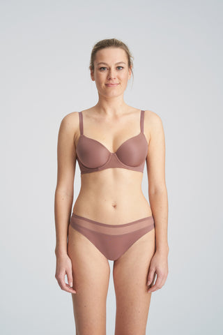 LOUIE Satin Taupe String